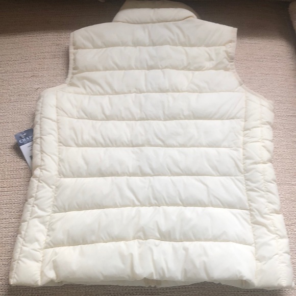 NWT Ralph Lauren Cream Puffer Vest - Picture 6 of 6